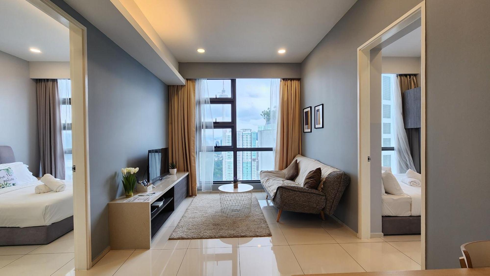 Skyline View In Bukit Bintang The Robertson 42F Apartment Kuala Lumpur Ngoại thất bức ảnh